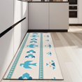 thumbnail image 4 of Blue Ethnic Bird Pattern Kitchen Rug Mat,Kitchen Runner Rugs Non Skid Washable,Decorative Kitchen Floor Mats for Kitchen,Sink,Laundry,17"X47", 4 of 5