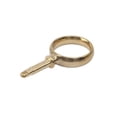 thumbnail image 1 of Sea Dog Oarlock 580590-1 2 Inch Round Horn Style; Sand Cast Brass; Set Of 2, 1 of 2
