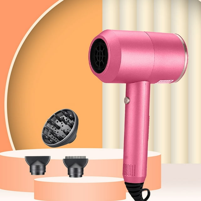 TIMIFIS Hair Dryer With Diffuser, Lightweight Travel Hairdryer For Normal & Curly Hair Includes Volume Styling Nozzle -