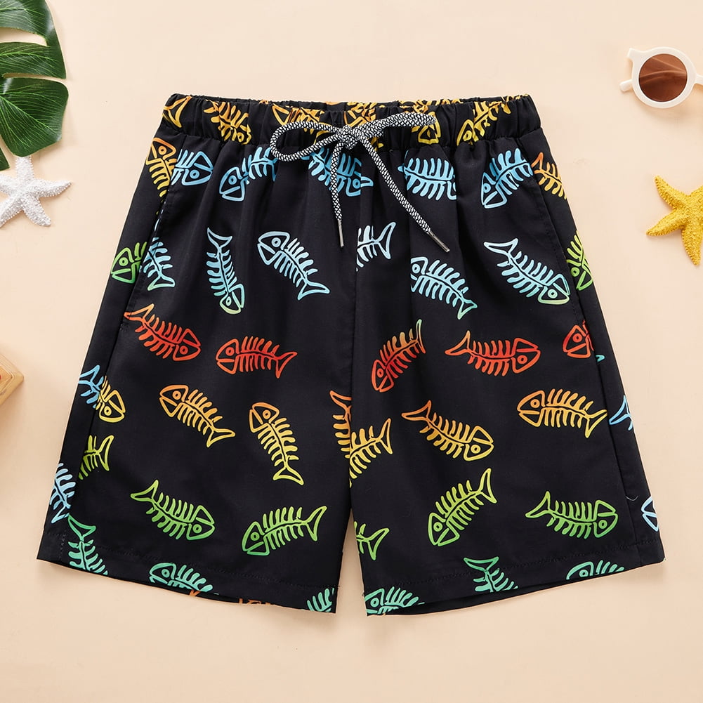 SILVERCELL Boys Swim Trunks with Boxer Brief Liner Swim Shorts Boys Compression Liner Youth Anti Swim Trunks 5-16 Years