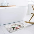 thumbnail image 1 of Tapis de Porte Intérieur Antidérapant Thème de Noël Vélo Rouge avec Arbre de Noël 18x30 Pouces, 1 of 6