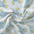 thumbnail image 7 of David Textiles 21" x 18" 100% Cotton Sleepytime Elephants Precut Sewing & Craft Fabric, Blue, 7 of 7