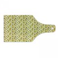 thumbnail image 1 of Abstract Cutting Board, Triangle Pattern with Rhombus Shape Geometric Funky Shapes Vintage Art, Tempered Glass Cutting and Serving Board, Wine Bottle Shape, Yellow Brown White, by Ambesonne, 1 of 1