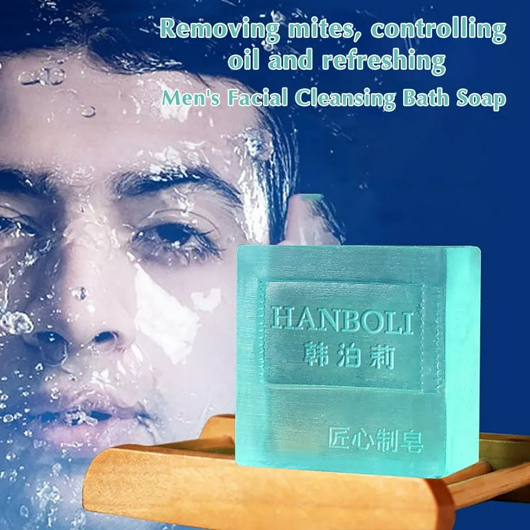 1pc Anti-mite Soap For Men, Face Wash Soap, Fragrance Long-lasting Bath  Whole Body To Remove Mites Soap