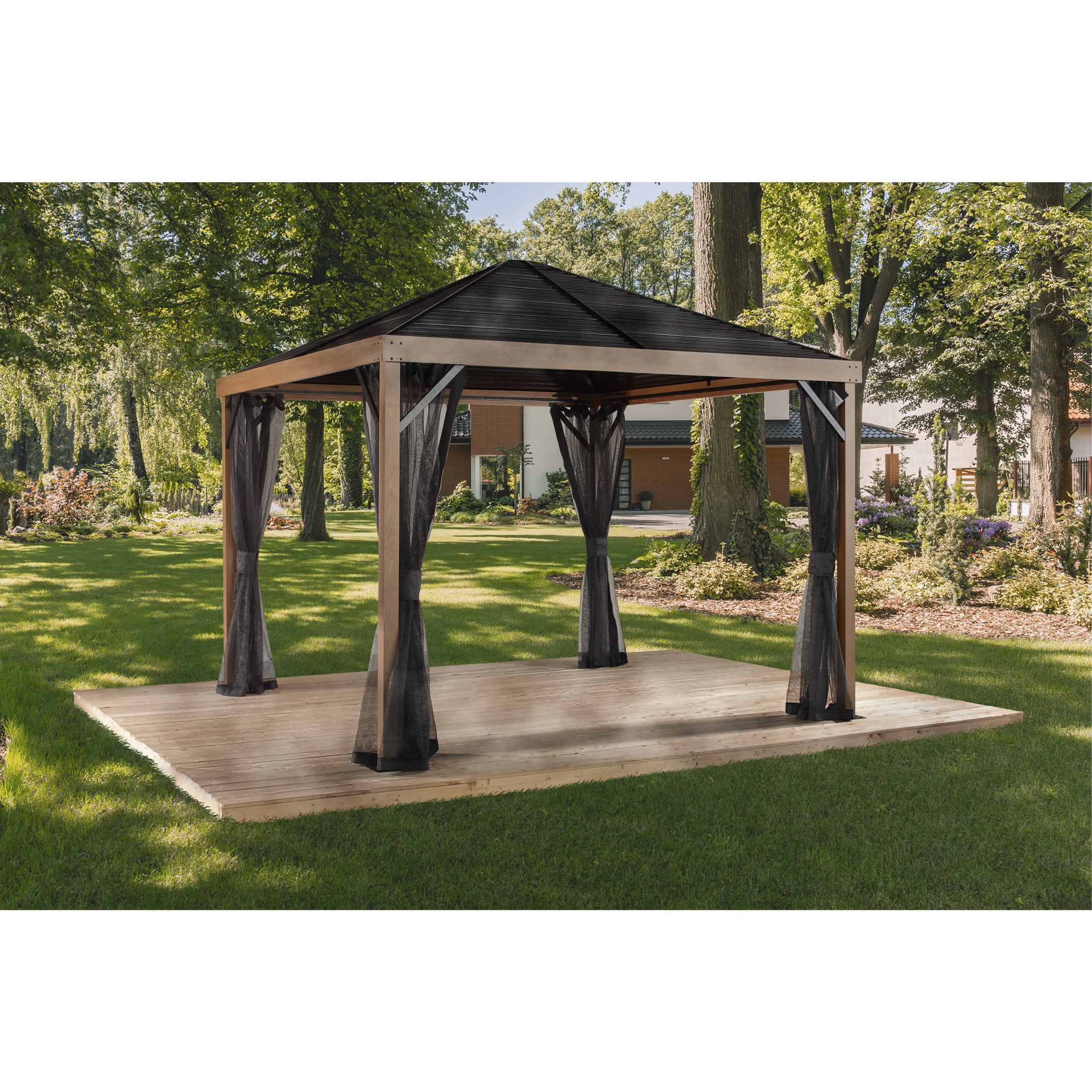 Sojag Sanibel 8 x 8 x 9 ft Wood Effect Gazebo