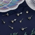 thumbnail image 2 of Rhinestone Stud Earring Making Kits 40 Pairs 2 Sizes 304 Stainless Steel Blanks Prong Earring Settings 80pcs Glass Pointed Rhinestones and 100pcs Plastic Ear Nuts for Earring Jewelry Making, 2 of 6
