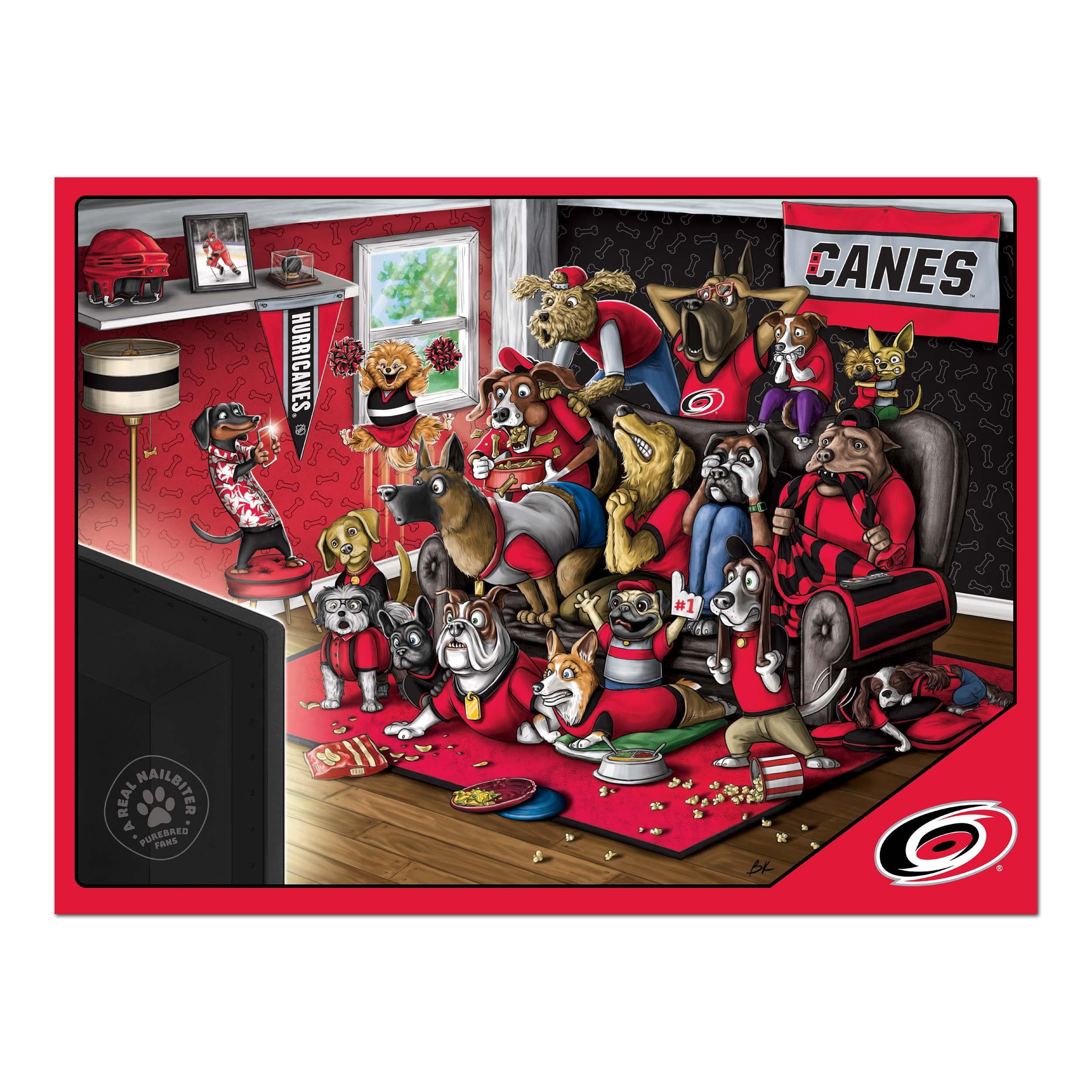 YouTheFan NHL Carolina Hurricanes Purebred Fans Nailbiter Puzzle - 500 PC