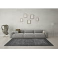 thumbnail image 3 of Ahgly Company Indoor Round Abstract Gray Modern Area Rugs, 5' Round, 3 of 4