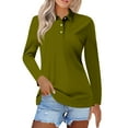 thumbnail image 2 of Womens Blouses Women's Short Sleeved Slim Fit Casual Fashion Top Long Sleeve Shirts for Women, 2 of 5