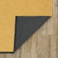 thumbnail image 4 of Alise Rugs Alameda Solid Color Chevron Machine Washable Indoor Area Rug 2'3'' x 7'7'' - Gold, 4 of 5