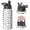 Police and Megaphone White Pattern, variant on Police and Vest Blue Pattern Insulated Water Bottle with Straw, Vacuum Insulated Vacuum Thermal Flask Built-in Carry Handle Gifts Ideas for Home Office Outdoor Sports Car