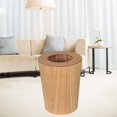 thumbnail image 3 of Bote de Basura Redondo BLESIY Cesto de Basura para Cocina Y Oficina Madera 2 hueco, 3 of 8
