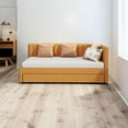 thumbnail image 6 of Twin Size Upholstered Daybed with Trundle Sofa Bed Frame No Box Spring Needed, Linen Fabric, Yellow, 6 of 6