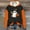 Black, variant on Womens Hall-oween Green Color Block Hoodie - Ghost Jack-O'-Lantern Graphic, Soft Stretch, Orange Sleeves,Size XL