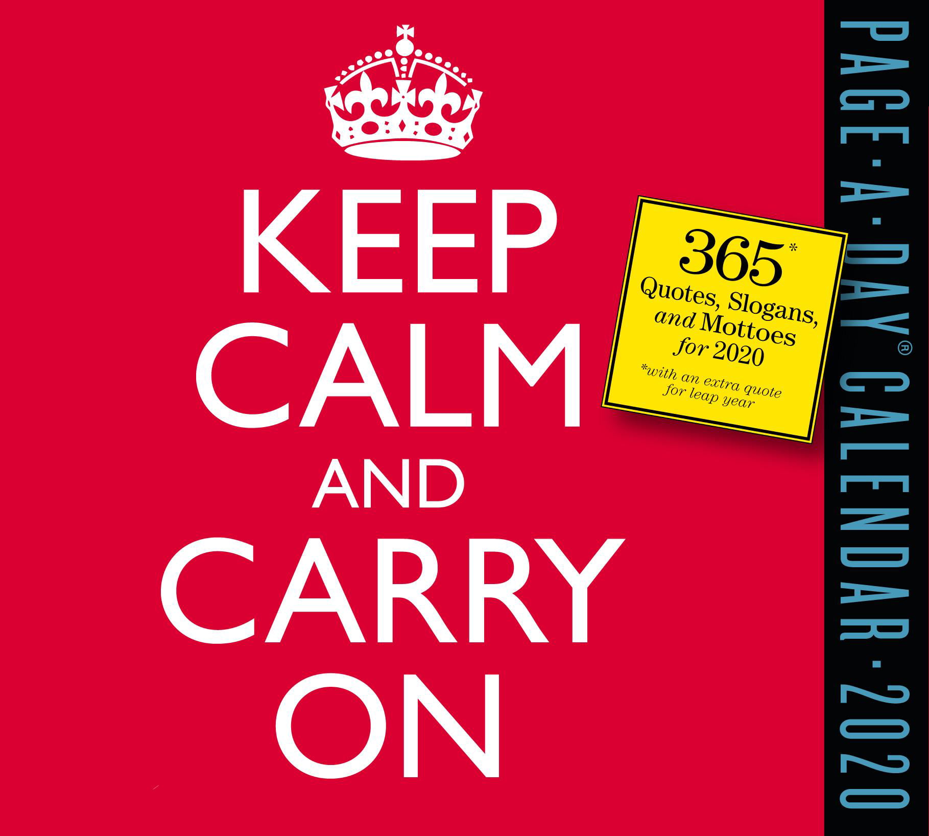 Keep Calm And Carry On Page A Day Calendar 2020 Other Walmart Com