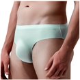 thumbnail image 2 of WAVSUF Summer Briefs Mens Solid Color Comfort Underpants Ventilation Briefs Light Blue Size XL, 2 of 4