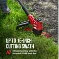 thumbnail image 6 of Open Box SKIL PWR CORE 40V Brushless 15-Inch String Trimmer Kit with 2.0Ah Battery and 60W Charger, LT4832C-10, 6 of 12