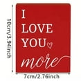 thumbnail image 3 of I Love You More Valentine's Day Decor, 1pc 3.94x2.76in Red Block Sign, Farmhouse Tiered Tray Item, Romantic Anniversary Gift for Her Him, Small Shelf Sitter for Home Office Desk 2026, 3 of 9