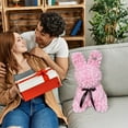 thumbnail image 5 of Valentine's Day Gifts Artificial Flowers Rose Bunny Gifts for Mom Grandma Christmas Birthday Preserved Flowers Rose Rabbit with Box Romantic Gifts for Her Wife Girlfriend, 5 of 6