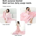 thumbnail image 4 of Affordablo Anti-Static Fuzzy Soft Blanket Microfiber Summer Beach Covered With Comfortable Breathable Fiber Blanket Let You Feel the Refreshing Sea And Comfortable ., 4 of 8