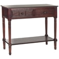 thumbnail image 3 of SAFAVIEH Samantha Contemporary 2 Drawer Console, Dark Cherry, 3 of 6