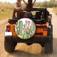 thumbnail image 3 of KAKALAD Cactus Floral Succulent Plants Nature 06 Spare Tire Cover Universal Vehicle Accessories Buckle Car Tools 14”in, 3 of 6