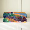 thumbnail image 3 of Erosebridal Romantic Beach Flannel Blanket, Colorful Flower Sherpa Throw, Marine Lighthouse Decor, 3 of 7