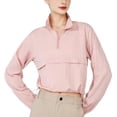 thumbnail image 3 of Chaqueta Deportiva con Cremallera para Mujer, Cuello Alto, Resistente Al Viento, Protección Solar, para Hacer Ejercicio Al Aire Libre. Rosa Milenario S, 3 of 8