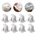 thumbnail image 4 of MasteelfCA 10Pcs Plastic Curtain Rod Storage Holders Curtain Rod Clips Towel Rod Supports, 4 of 8