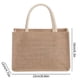 thumbnail image 2 of Bolsas de arpillera de yute en blanco bolso de playa bolsas de regalo con asa (vertical) 2 unidades, 2 of 7