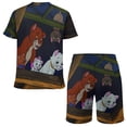 thumbnail image 2 of The Aristocats Boys Girls Short Sleeve Mesh T-Shirt And Shorts Outfit Set Summer Clothes Set for Kids, 2 of 8