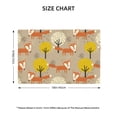 thumbnail image 4 of Placemats Set Of 4 / 6, Forest Fox Placemats For Dining Table Indoor/Outdoors Heat Resistant Washable Placemats 18" X 12", 4 of 8