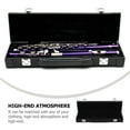 thumbnail image 2 of 1Pc 16 Hole Flute Leather Case Wind Instrument Leather Storage Box (Black), 2 of 8