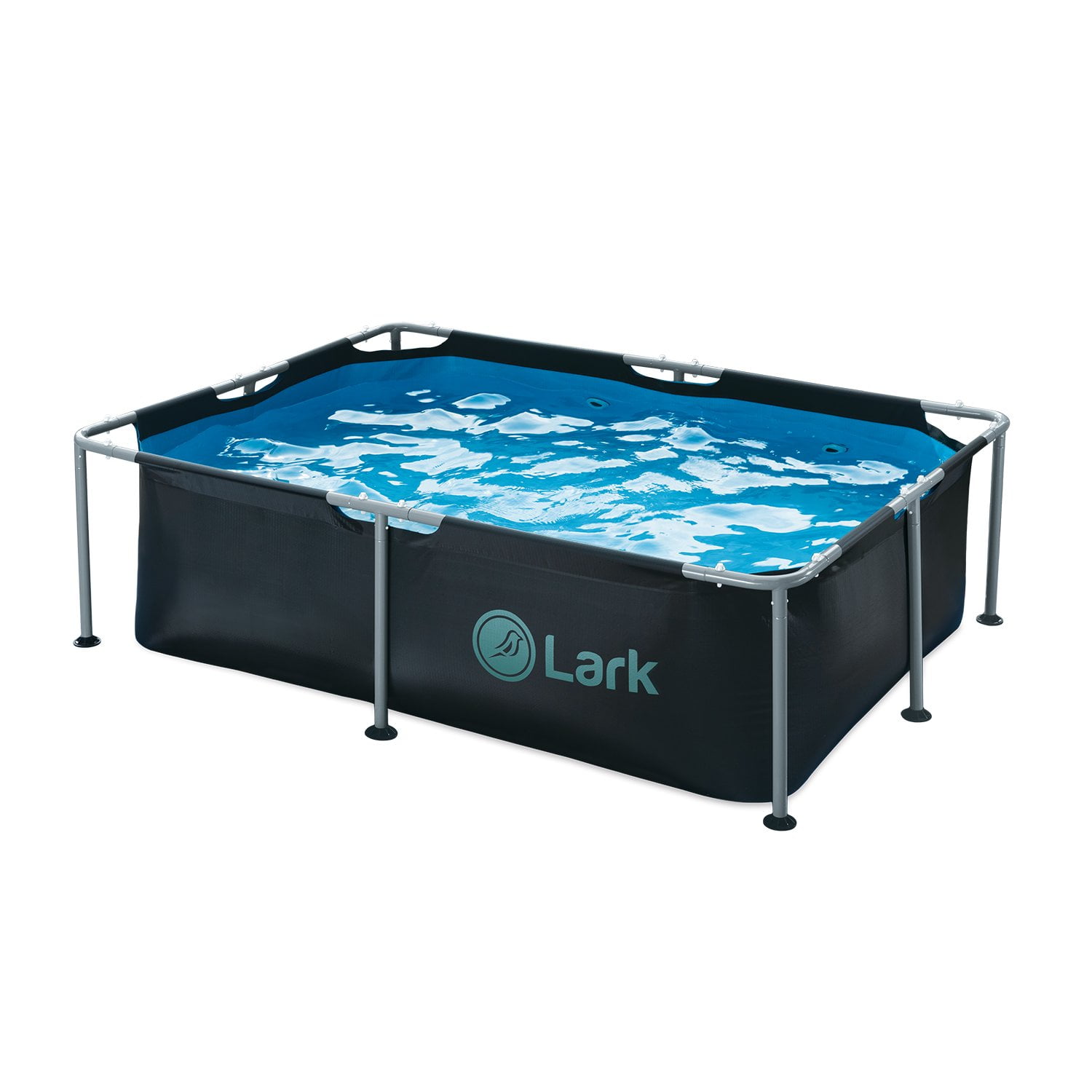 Lark Outdoors 7' Rectangular Metal Frame Sport Splash Pool