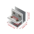 thumbnail image 3 of TIELUTT Glass Clamp Aluminum Glass Bracket 90 Adjustable Glass Clamp Small Clamps for Modeling Woodworking Front Vise Quick Release Welding Table Clamps Weight Bar Clamps Adjustable Sizing Chart for N, 3 of 6