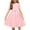 Pink, variant on Arshiner Toddler Girls Vintage Party Dress A-Line Tulle Girl Dresses for Birthday Black