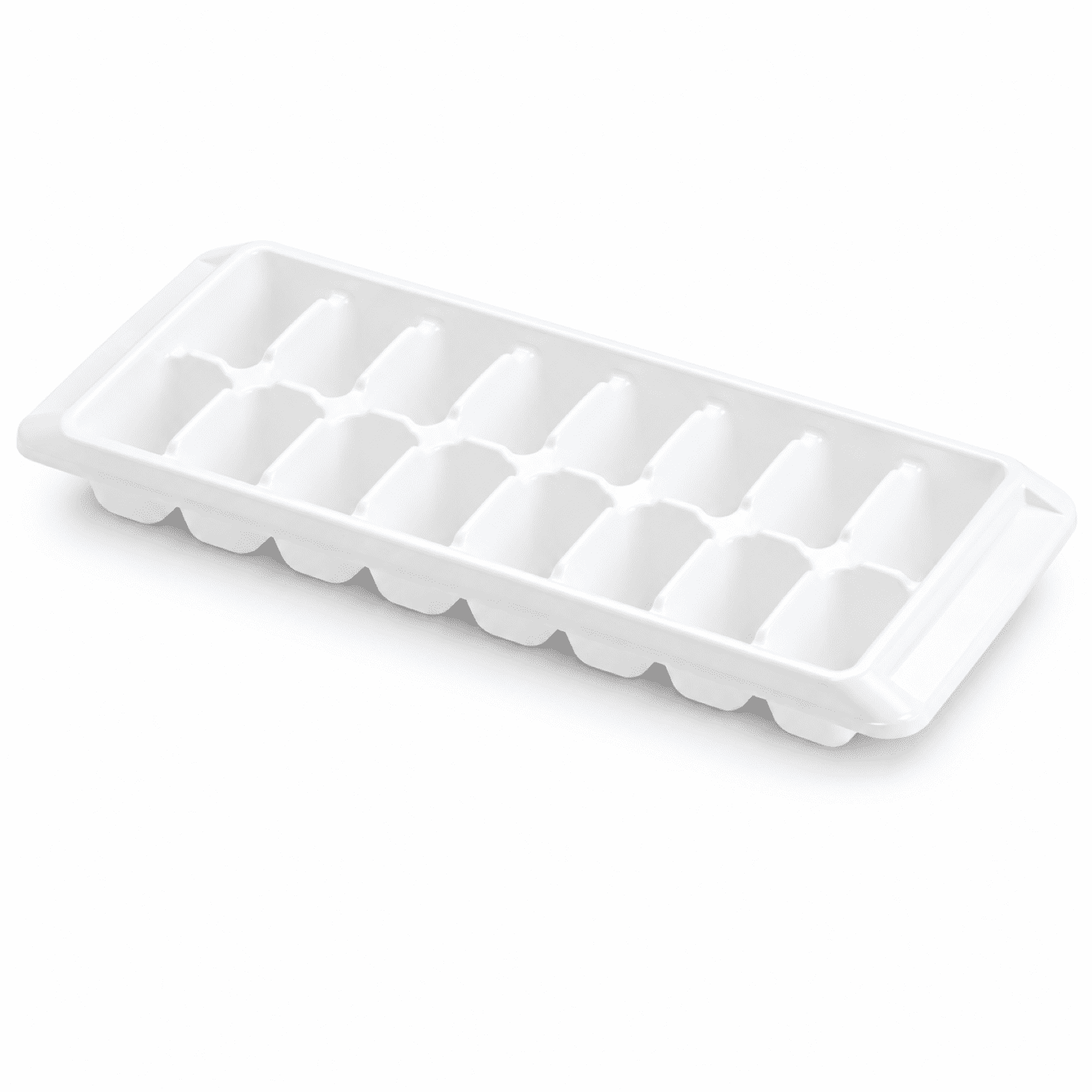 Rubbermaid Quick Release Ice Cube Tray, Plastic, White, Rectangular