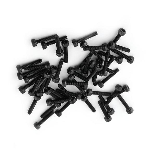 M3 Black Hex Socket Cap Head Screw Bolt Set 12.9 Grade Alloy Carbon Steel Fastener Fixing Component with 17 Sizes for Industrial, Home and Office Appliance