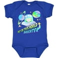 thumbnail image 3 of Inktastic Out of This World Daughter Cute Alien in Outer Space Girls Baby Bodysuit, 3 of 5