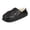 Black, variant on Men's Winter Bootie Slippers with Soft Warm Lining, Durable Waterproof House Slippers for Indoor, Thick Sole Everyday Cozy Casual Home Shoes