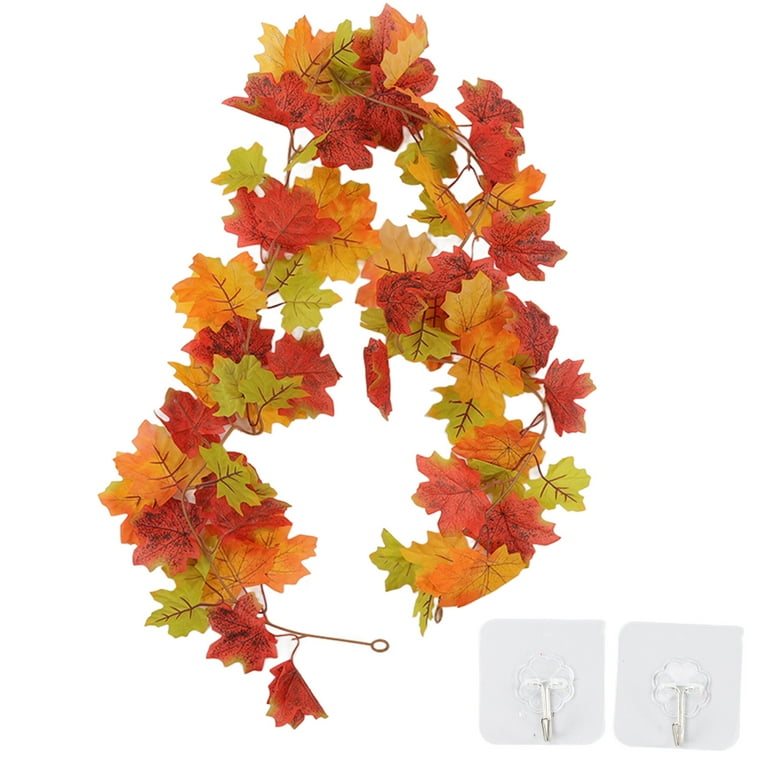 mizii 2 Strands Autumn Artificial Vines Maple Garland 67 Real