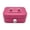 Pink, variant on Small Safe with Key, Portable Safe Metal Money Box, Small Money Box, Cash Box With Lock And Slot, Metal Cash BoxKey Lock Security Box, Metal Cash Box Money Bank For Daily S Coin Collection