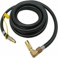 thumbnail image 1 of 12ft Flexible Rubber Propane Gas Connection Hose - Quick-Install Low-Pressure Adapter for Portable BBQ Grills, Fire Pits, Cook Stoves, RVs & Outdoor Heaters - Explosion-Proof, Weather-Resistant,, 1 of 5