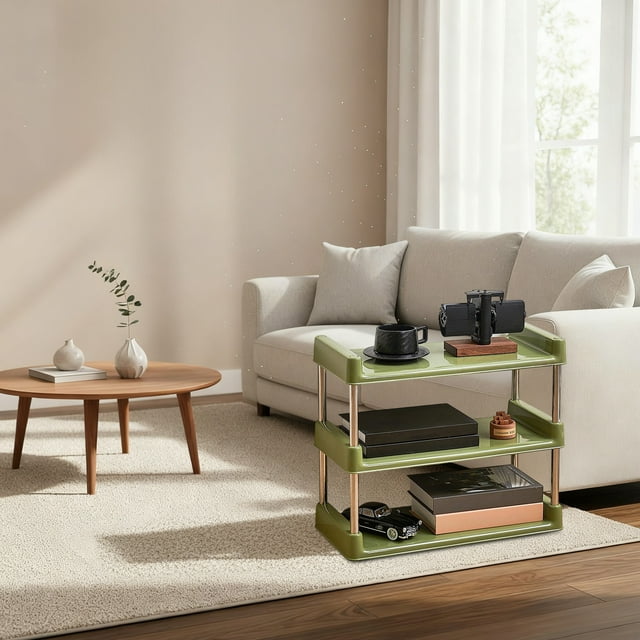 Aqestyerly Étagère de Rangement sur Pied Maison Multi-Couches Salon Rangement et Organisation de Jouets Grande Capacité Étagère Multifonctionnelle