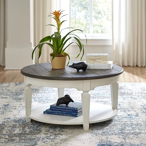Liberty Furniture Allyson Park Round Cocktail Table - White W38 x D38 x H19