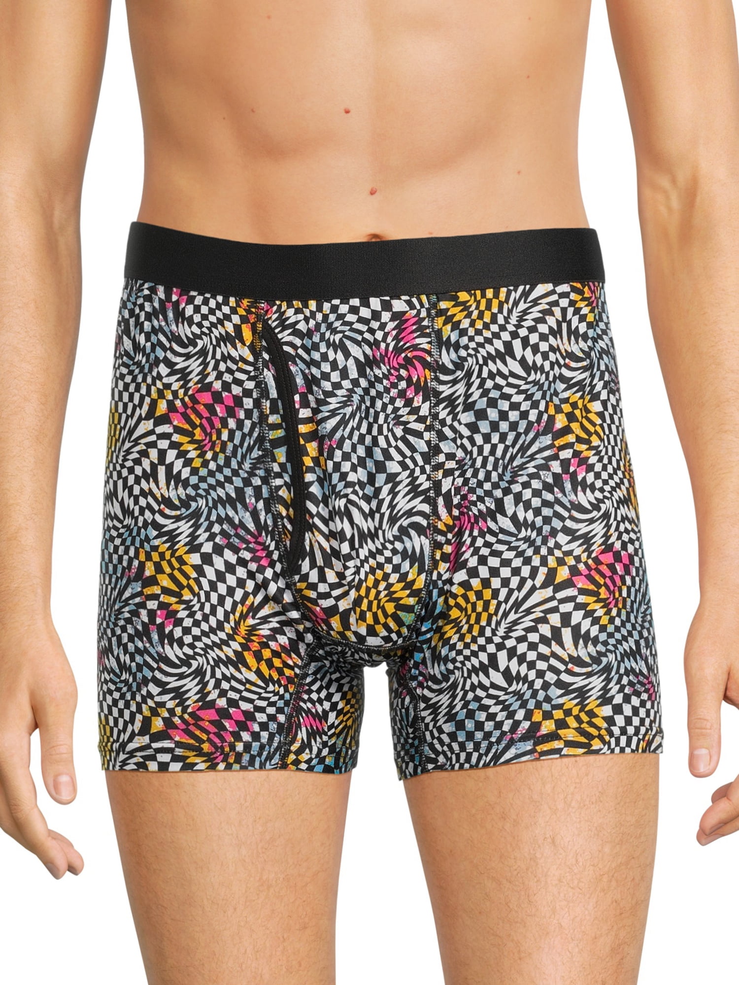 No Boundaries Men's Stretch Boxer Briefs, 3-Pack, Sizes S-3XL
