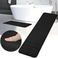 thumbnail image 2 of Large Size Bath Mat Absorbent Non-slip Toilet Foot Mat Memory Foam Non Slip Striped Bath Floor Tub Mat Black Machine Washable Bath Mat Bathroom Bathtub Practical Mat Multi-color Option, 2 of 7