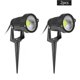 thumbnail image 3 of Yuarrent Impermeable 3W COB LED Césped Jardín Luz de inundación Patio Camino Proyector Lámpara con punta Impermeable Blanco cálido AC / DC 12V Iluminación y accesorios Frío Yuarrent HA026097-01, 3 of 6