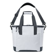 Igloo Marine 28 Can Capacity Soft-Sided Tote Cooler, White and Gray