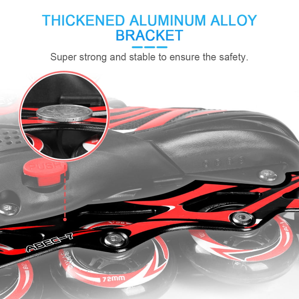 Shoes,Wheels Kids Inline With Adjustable Inline (10c-13c) Red Size Kids 4 Size Adjustable Roller Red Adjustable Roller